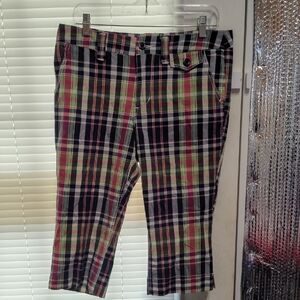 Z. Cavaricci Plaid Capris